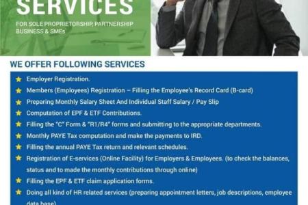 Business Registration, EPF & ETF, TIN & Customs Registration